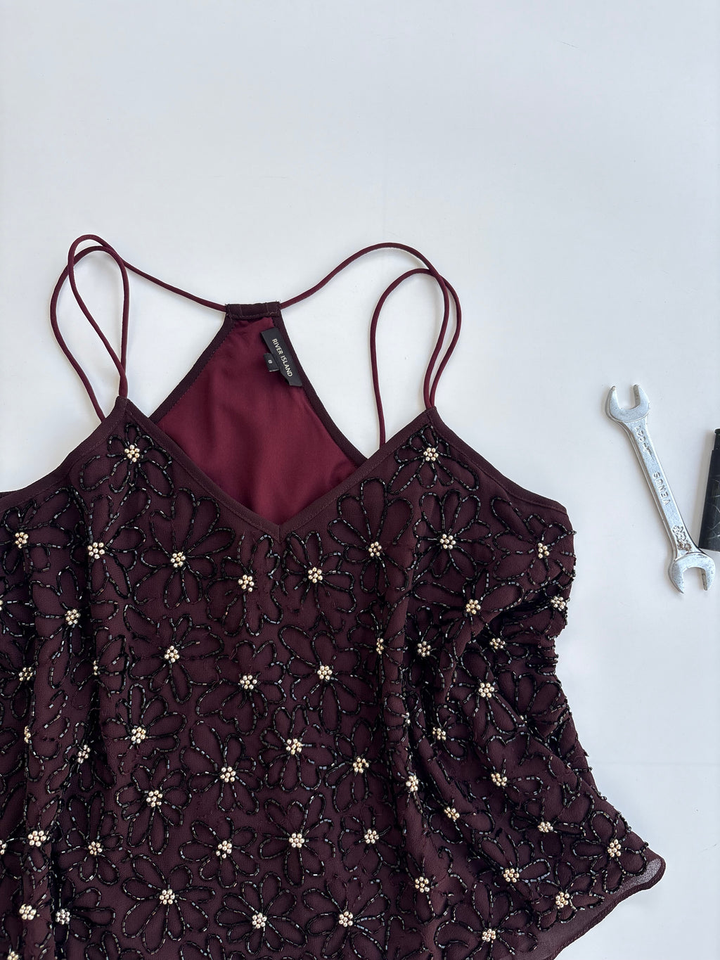 Beaded heavy top