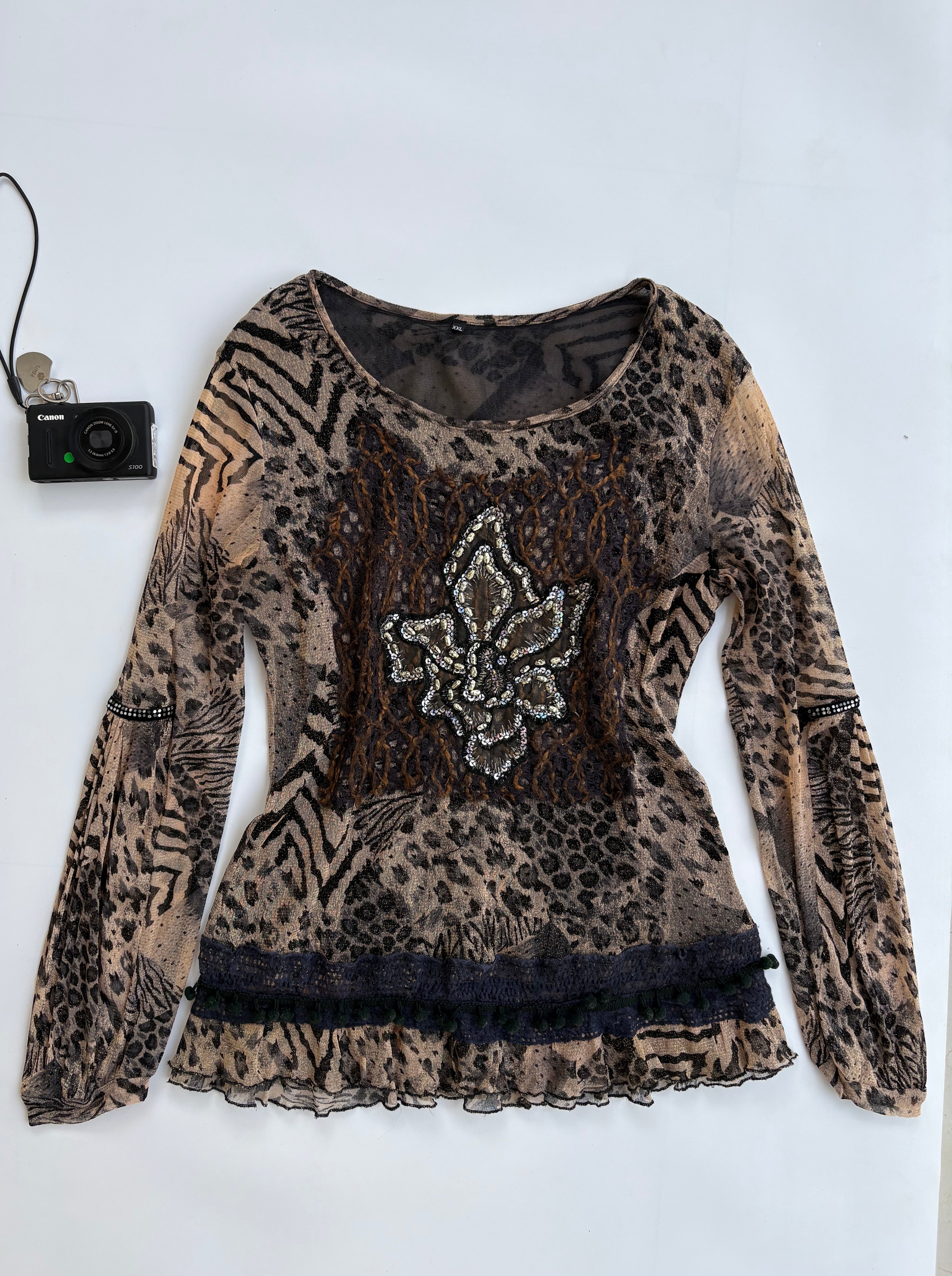 Beaded y2k top