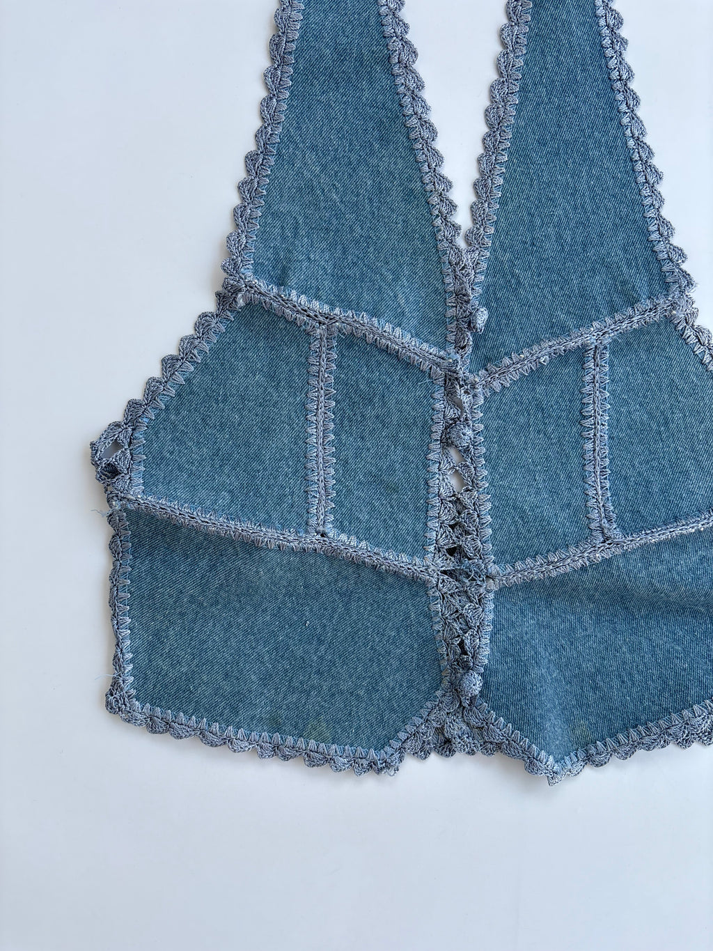 Denim halter top