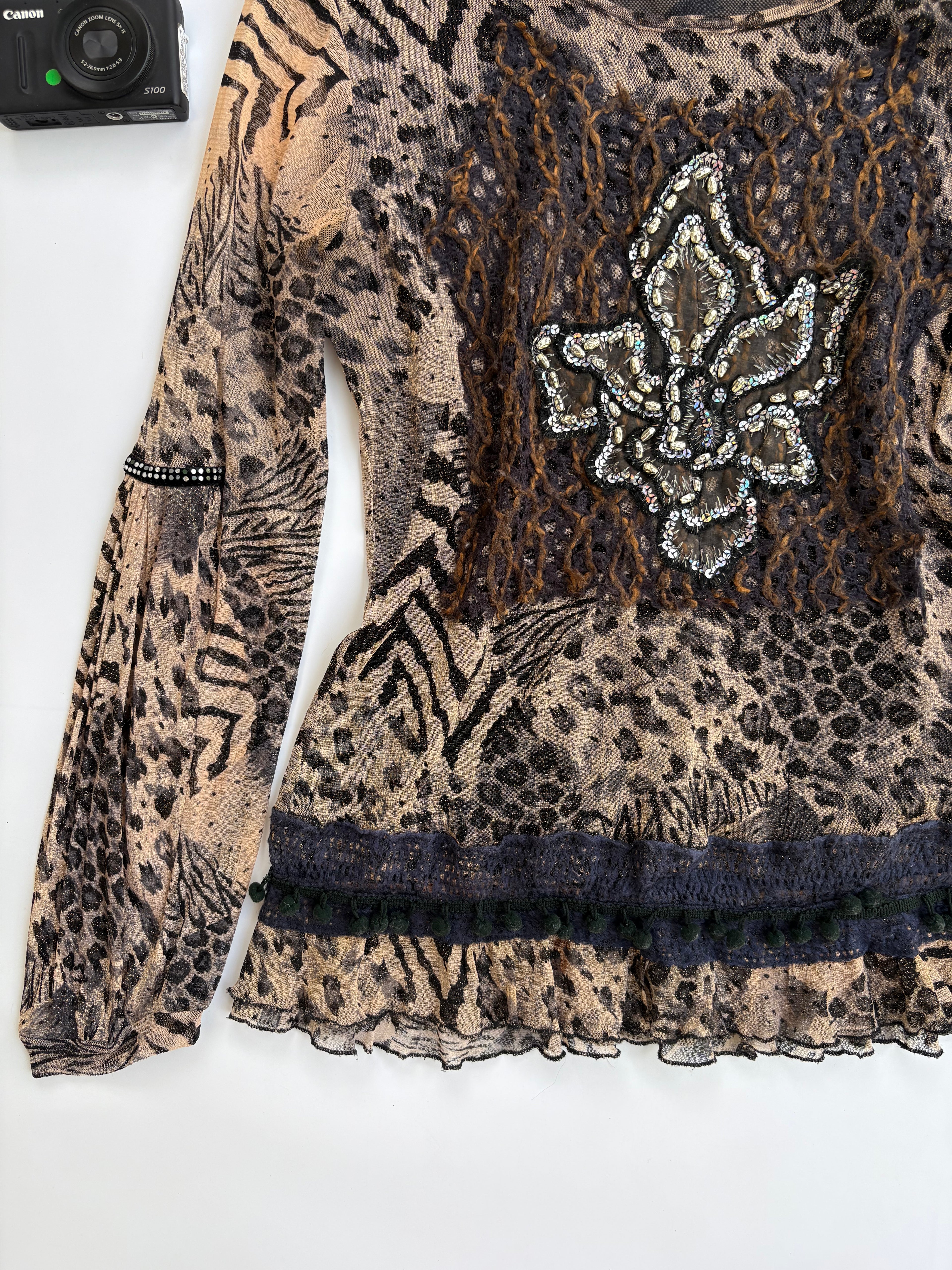 Beaded y2k top
