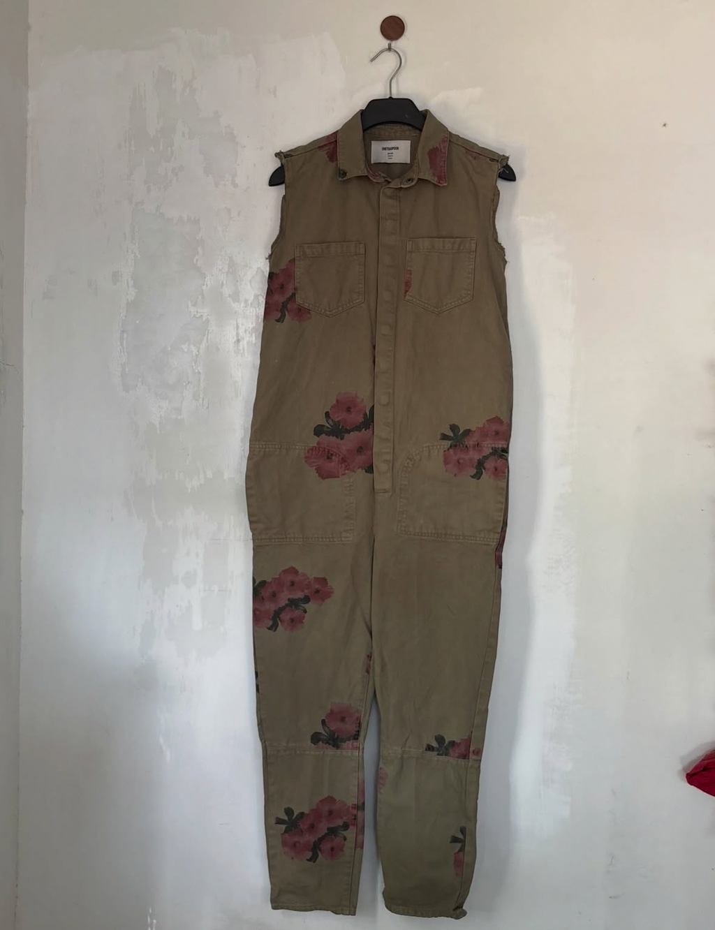 Brown denim overall