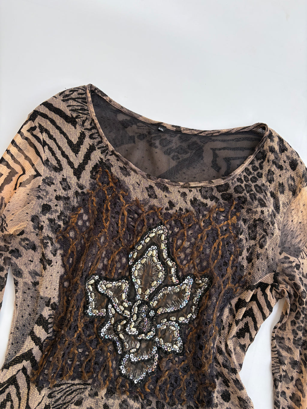 Beaded y2k top