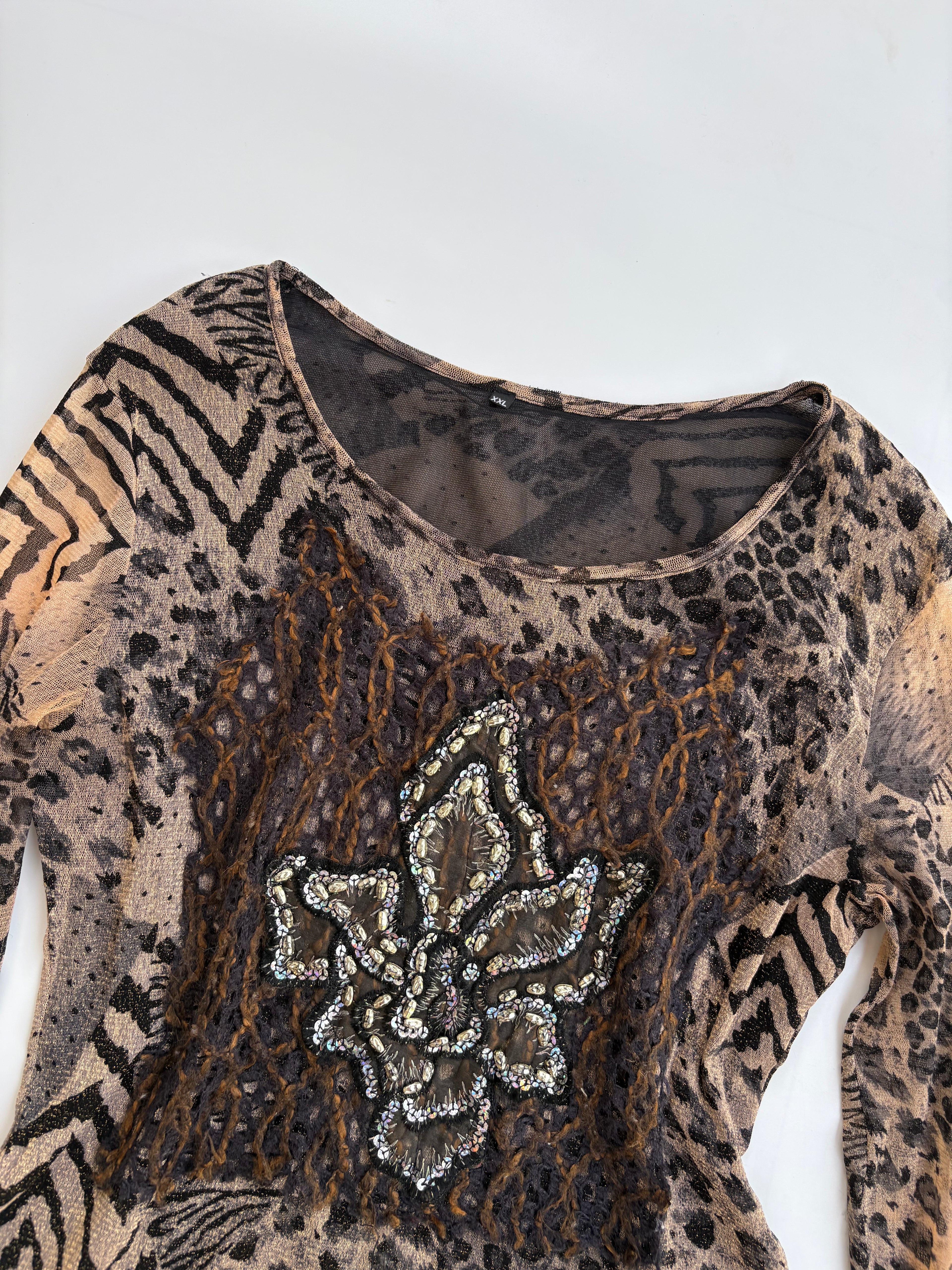 Beaded y2k top